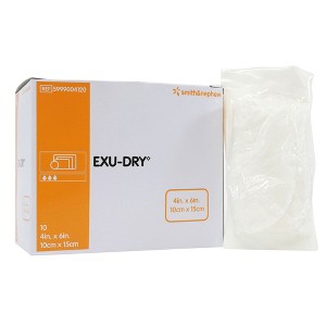EXU-DRY Anti-Shear Sterile Super Absorbent Dressing Rectangle 4 x 6" 5999004120 10 per Box - 1 of 3