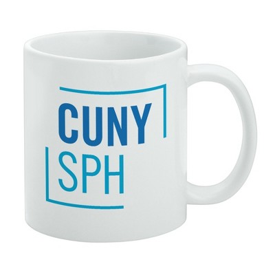 CUNY School of Public Health Primary Logo Ceramic Coffee Mug Novelty Gift Mugs for Coffee Tea and Hot Drinks 11oz White