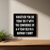 Slickblue Inspirational Wood Wall Sign 7x7 – Funny Motivational Quote for Office, Bedroom or Entryway, Color Options - 2 of 3