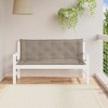 vidaXL Garden Bench Cushion Set of 2 Taupe Oxford Fabric (100% polyester) - 4 of 4