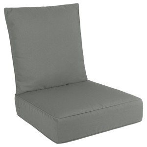 Deep Outdoor Cushion with Water and Sun Resistant Fabric - 1 of 4