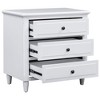 NicBex Modern Wooden Nightstand End Table with 3 Drawers for Bedroom and Living Room - 4 of 4