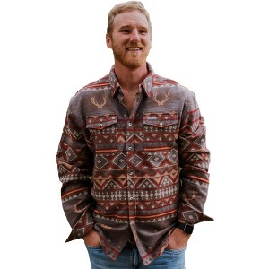 Burlebo Men's Performance Short Sleeve Button Up Shirt - 1 of 4