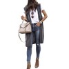 Nlife Womens Long Sweater Vests Sleeveless Open Front Cardigan Tunic Vest Long Cardigan Tops Coat for Fall Winter - 3 of 4