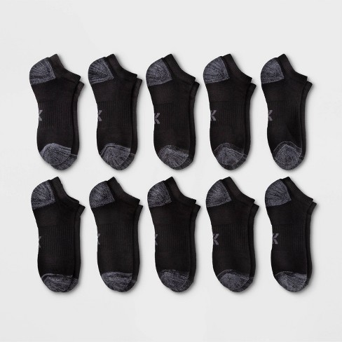 Women's Cushioned 10pk No Show Athletic Socks - All In Motion™ - Black ...