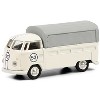 Volkswagen T1b Pritsche Plane Pickup Truck with Canopy #53 Cream 1/87 (HO) Diecast Model by Schuco - 2 of 3