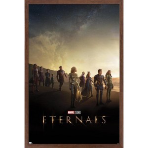 Trends International Marvel Eternals - Group Key Art Framed Wall Poster Prints - 1 of 4