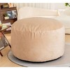CAVINAS Bean Bag Chair, 4 Foot Luxurious Velvet Lazy Sofa with High-Rebound Memory Foam for Adults, Camel - 4 of 4