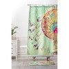 Deny Designs Shannon Clark Swinging Through Stars Shower Curtain Green : Microfiber, Machine Washable, Non-Slip Backing - 2 of 3