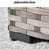 Marlton 12pc Wicker Outdoor Patio Furniture Set Conversation Sofa Sectional with Cushions - 4 of 4