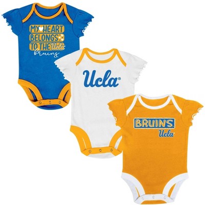 NCAA UCLA Bruins Girls' 3pk Bodysuit
