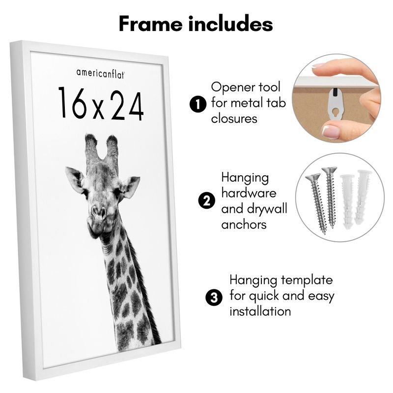 Americanflat Gallery-Style Picture Frame to Secure Artwork, Prints, and Photos, 4 of 8