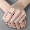 Slickblue Trendy Polished Stainless Steel Infinity Ring with Clear CZ- Ideal Valentine's Day Jewelry, Size 5-10 - 2 of 4