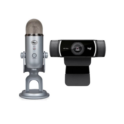 spion omdømme Blænding Blue Microphones Yeti Silver Bundle With Logitech C922 Pro Stream Webcam :  Target
