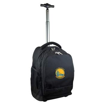NBA Golden State Warriors Mojo Premium Wheeled 19" Backpack - Black