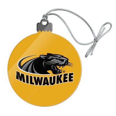 University of Wisconsin Milwaukee Official Logo Acrylic Christmas Tree Holiday Ornament