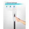 BLACK+DECKER 18-Inch Pedestal Fan, Oscillating Fan for Home and Office, with 3 Speed Settings, Adjustable Height  and Fan Head Tilt - 4 of 4