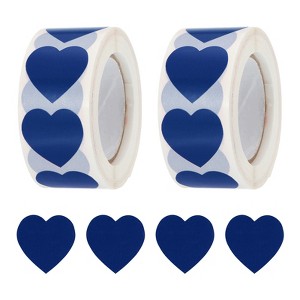 Unique Bargains Self-Adhesive Heart Decorations Stickers for Envelope Wedding 1000 Pcs - 1 of 4