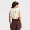 Women's Modern Gauze V-Neck Blouse - A New Day™ - 2 of 3