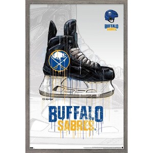 Trends International NHL Buffalo Sabres - Drip Skate 21 Framed Wall Poster Prints - 1 of 4