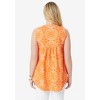 Roaman's Women's Plus Size Cutout Swing Tunic Tank - 3 of 4