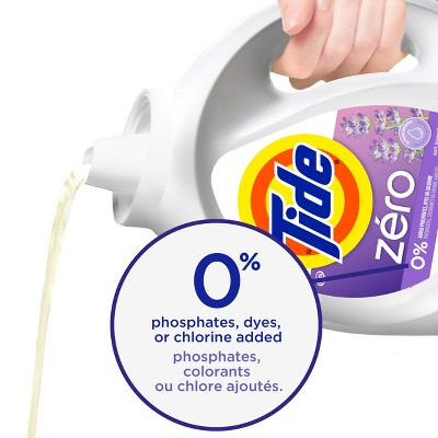 Tide Zero Soft Lavender HE Deep Cleaning Concentrated Liquid Laundry Detergent 113 Loads - 149 fl oz