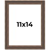 PosterPalooza | Photo Size Elegant Brown Picture Frame - UV Acrylic, Foam Board Backing, Hanging Hardware - 2 of 4