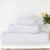 Honeycomb Waffle Border Cotton Medium Weight Towel Set by Blue Nile Mills - 2 of 4