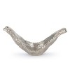 HomeRoots 11" Silver Aluminum Organic Shaped Decorative Bowl - 4 of 4