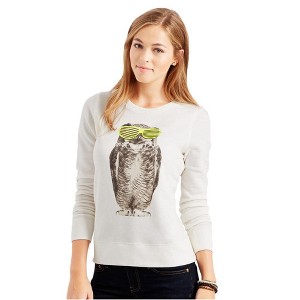Aeropostale Womens Owl Swag Sweatshirt - 1 of 2