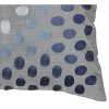 18"x18" Dots Square Throw Pillow Cover Blue - Rizzy Home: Embroidered, Textured, Machine Washable - 4 of 4