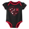 NCAA Nebraska Cornhuskers Infant Girls' 3pk Bodysuit - 3 of 4