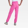 Girls' Bob Marley Fleece Joggers - Pink - 3 of 4