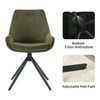 DYHOME Dining Room Chairs Set of 6, Mid Century Modern Kitchen Swivel Upholstered Dining Chair - 4 of 4