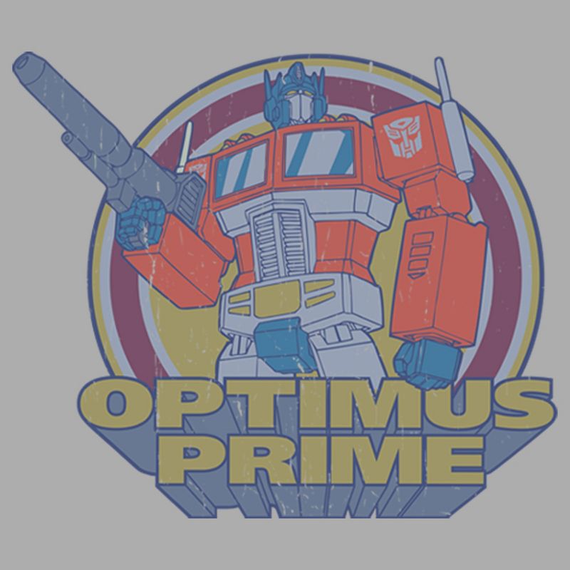 Boy's Transformers Optimus Prime Retro Circle T-Shirt, 2 of 6