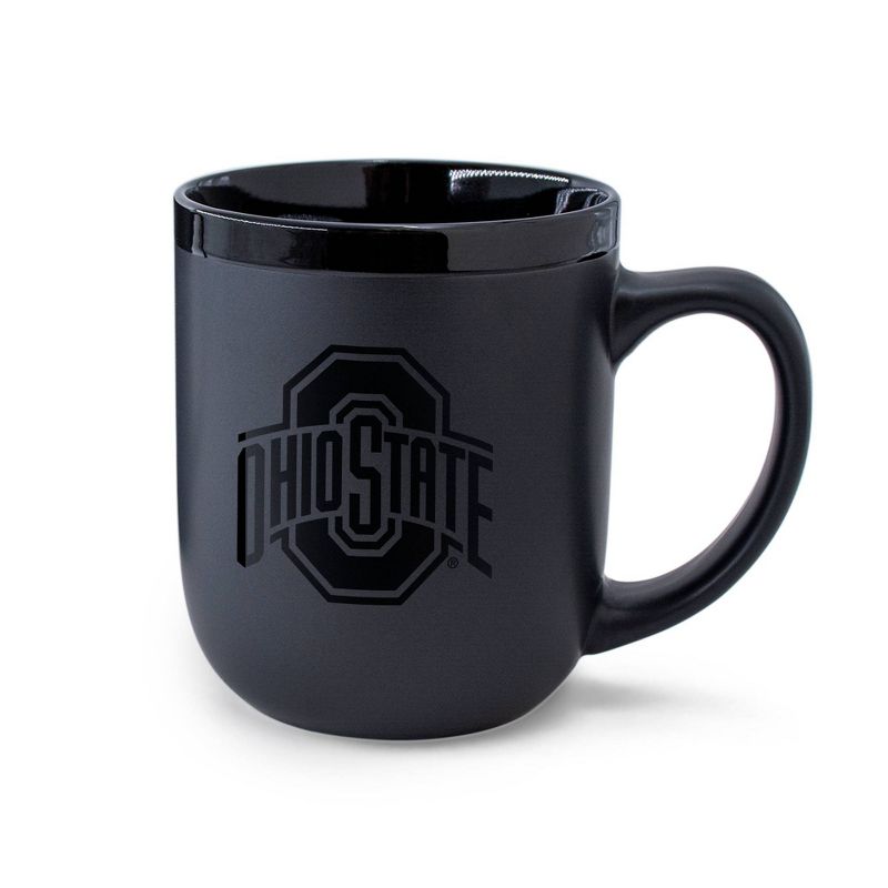 NCAA Ohio State Buckeyes 12oz Ceramic Coffee Mug - Black, 1 of 4
