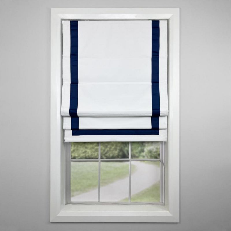 Versailles Valentina Cordless Roman Blackout Shades For Windows Insides/Outside Mount Navy, 3 of 7