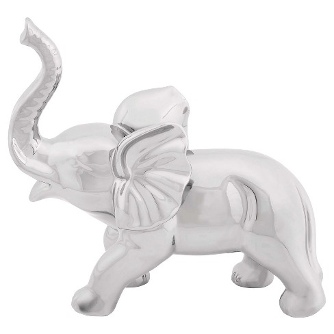 Amazing Animals Porcelain Standing Elephant Sculpture (12") - Olivia & May - image 1 of 4