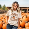 Simply Sage Market Women's Pumpkin Season Varsity Grunge Short Sleeve Garment Dyed Tee - 2 of 4