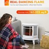 22" Electric Fireplace Stove, Freestanding Electric Fire Place Heater with Realistic LED Flame - 2 of 4