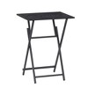 LIVAREEmlen 2-Piece Sofa Side Table, Industrial Snack Table for Small Spaces, Space-Saving Easy to Fold Wood - 2 of 4