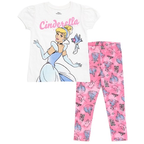 Disney Princess Rapunzel Toddler Girls T-Shirt and Leggings Outfit Set  Toddler to Big Kid