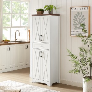 68" High Sideboard with Multi-Functional Storage, TV Cabinet, Living Room, Bedroom, Office, Large Capacity Console, Tempered Glass - 1 of 4