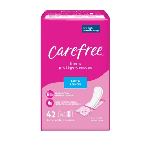 Carefree Wrapped Unscented Panty Liners To Go - 42ct : Target