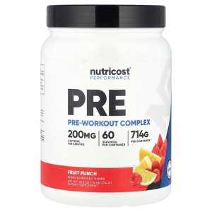 Nutricost Performance, Pre-Workout Complex, Fruit Punch, 1.6 lb (714 g) - 1 of 2