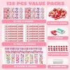 Syncfun 224 Pcs Valentines Day Gifts for Kids with Cards, Valentines Goodie Bag Stuffers, Stationery Set Bulk with Cards for School Class Exchange - 2 of 4