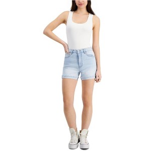 Celebrity Pink Womens Ultra High-Rise Frayed Casual Denim Shorts - 1 of 1