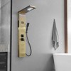BWE 4-Jet Rainfall Shower Tower Shower Panel System with Rain Waterfall Shower Head and Shower Wand - 2 of 4