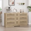 Vynxaria Natural/White Rattan Decorative Storage Cabinet with 9 Drawers - 2 of 4