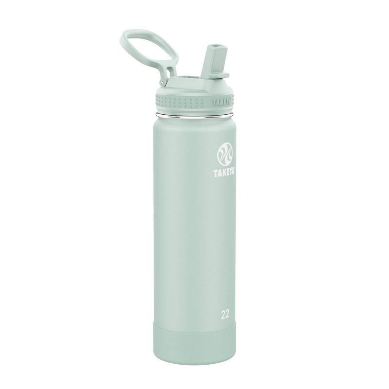 Takeya 22oz Actives Insulated Stainless Steel Water Bottle with Straw Lid, 1 of 6